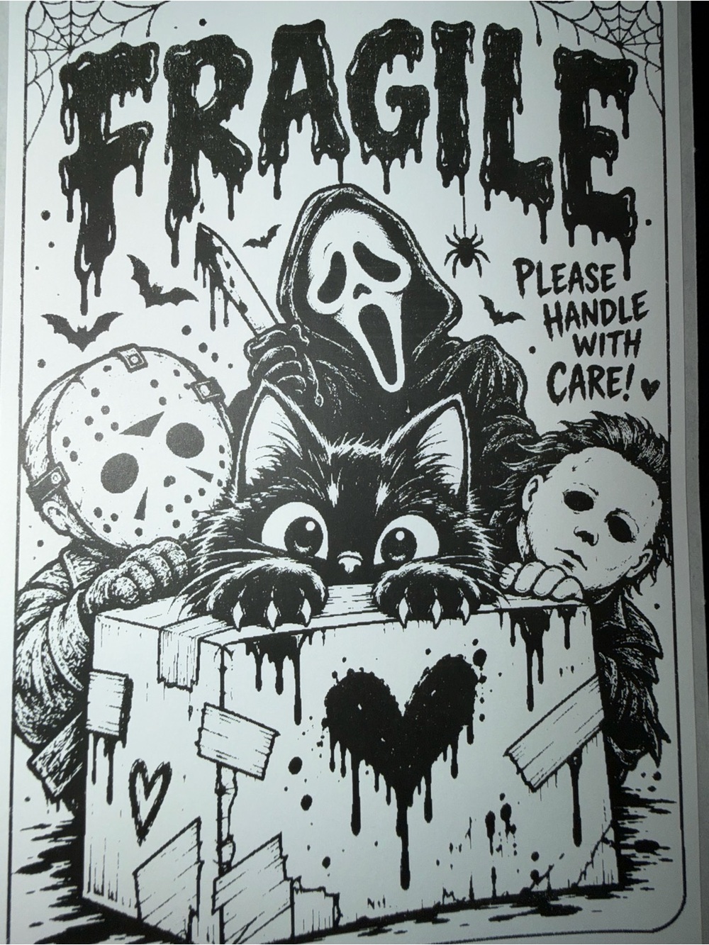 Fragile Cat Horror 50ct 4x6